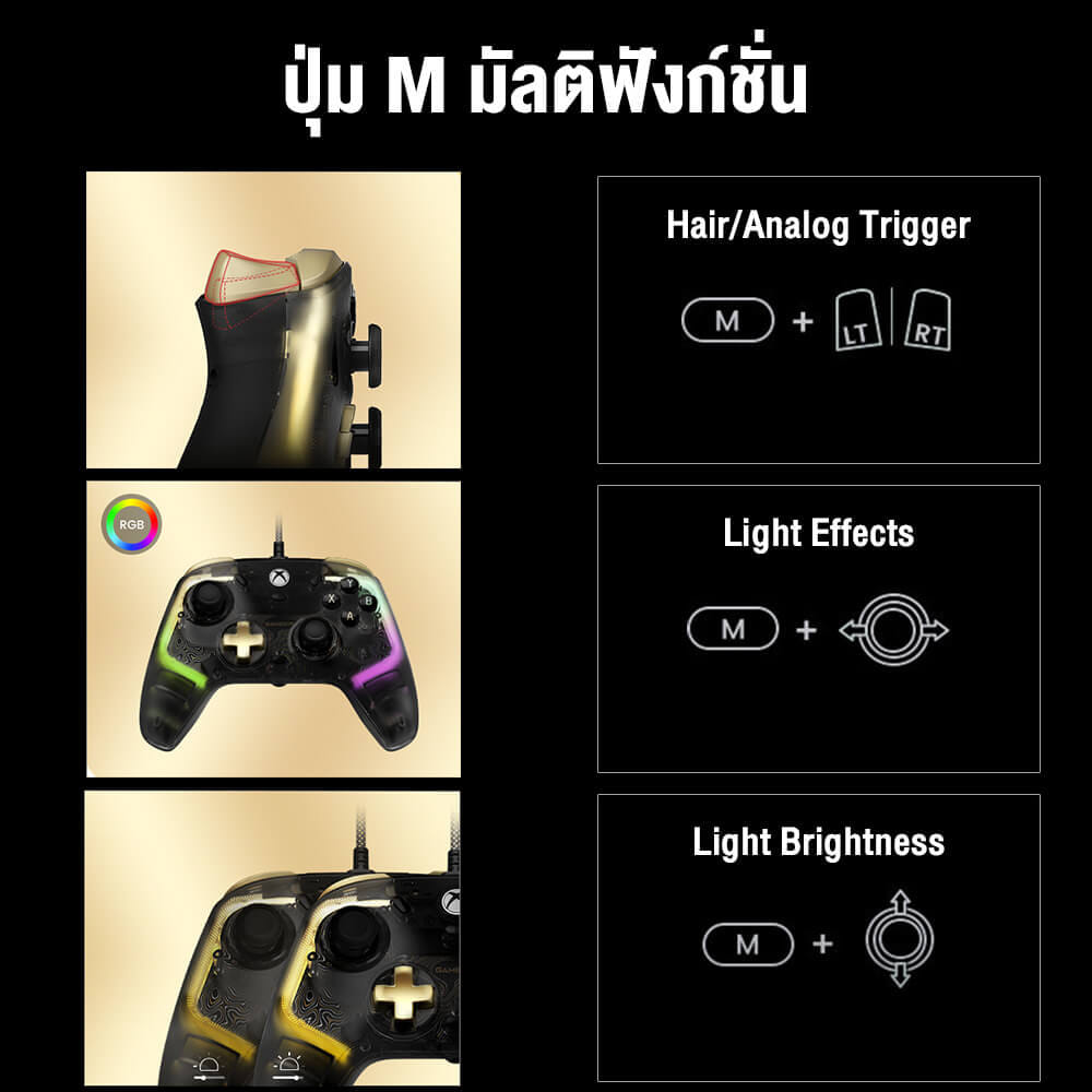 จอยเกม GAMESIR KALEID FLUX - TRANSPARENT